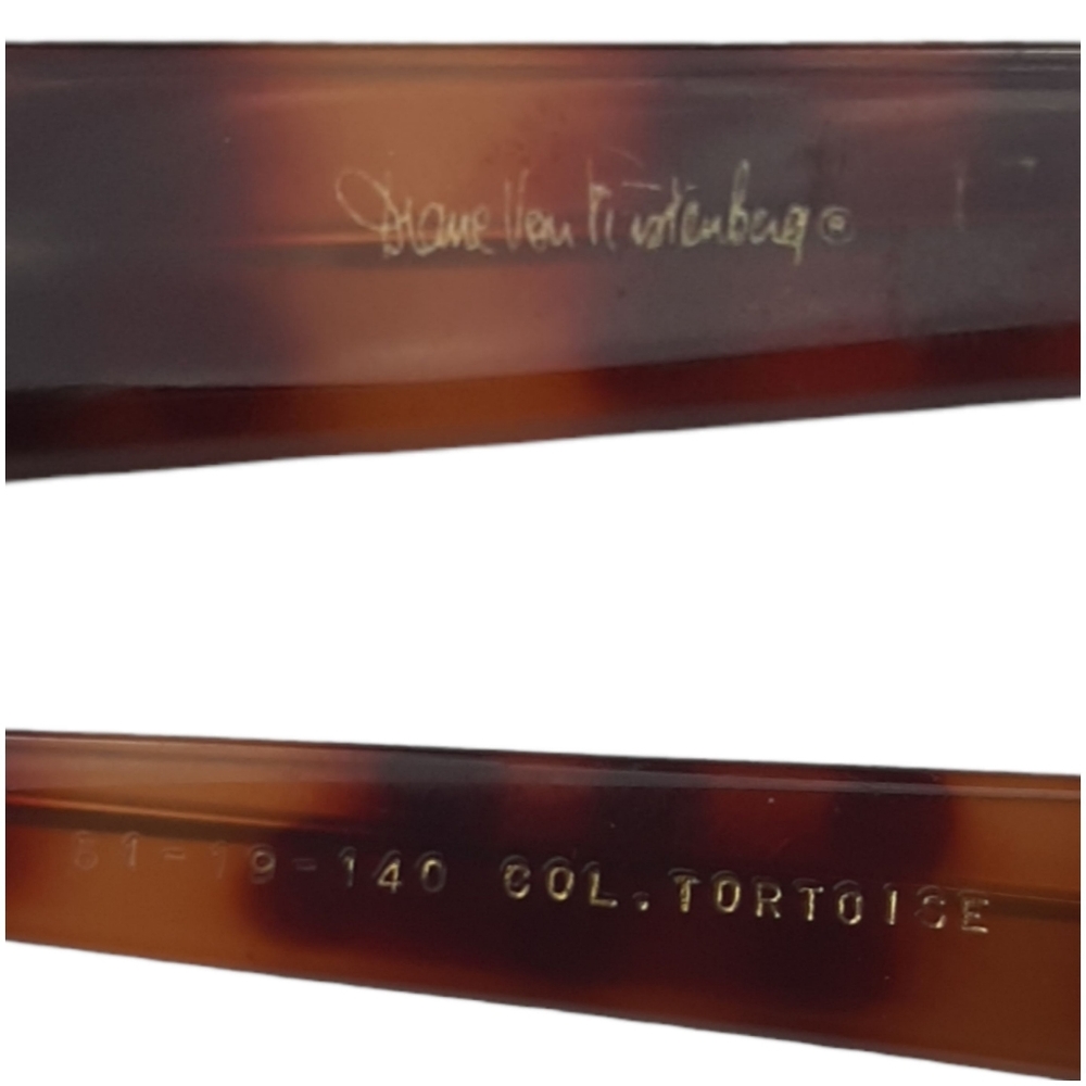 Diane Von Furstenberg Rectangle Tortoiseshell Eye… - image 5